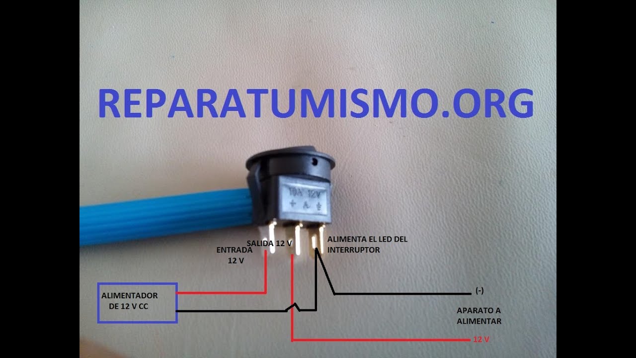 ELECTRONICA BASICA: INTERRUPTORES 12 v CON LED INCORPORADO