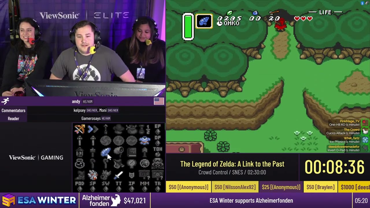 The Legend of Zelda: A Link to the Past [Crowd Control] by andy - #ESAWinter22