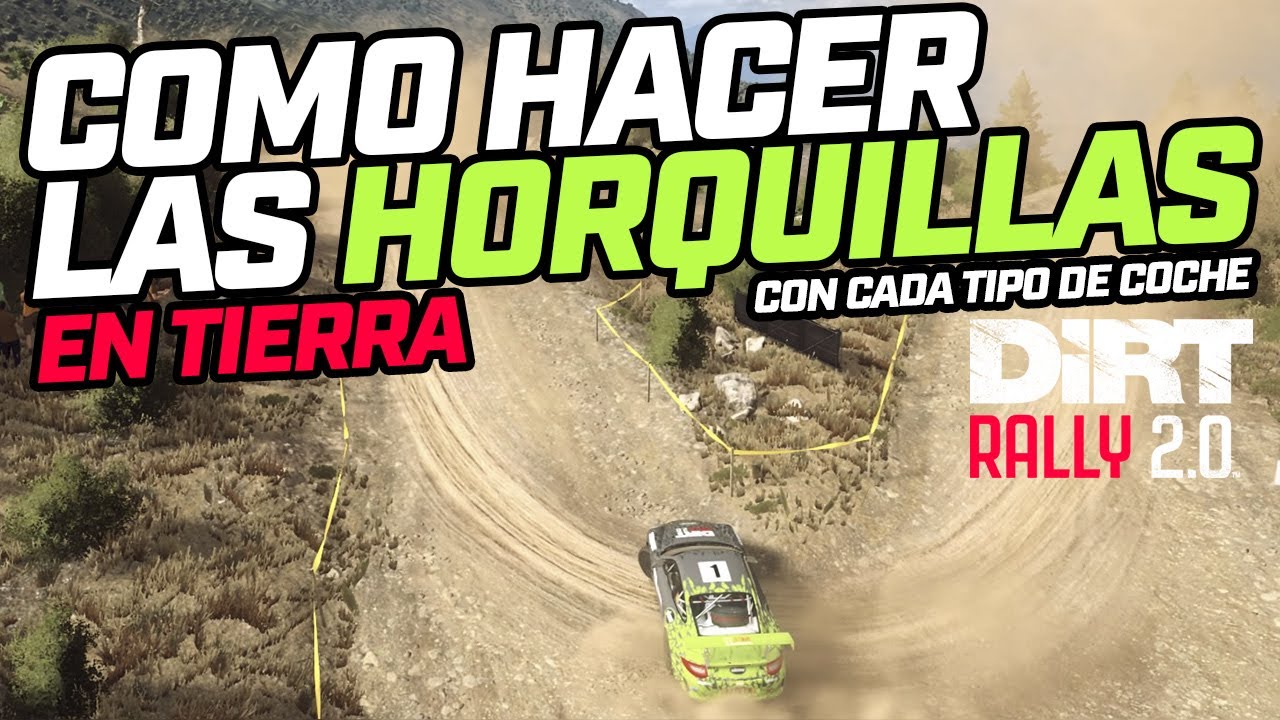 como hacer HORQUILLAS (en TIERRA🔥) en DIRT RALLY 2.0 (con cada TIPO de coche)