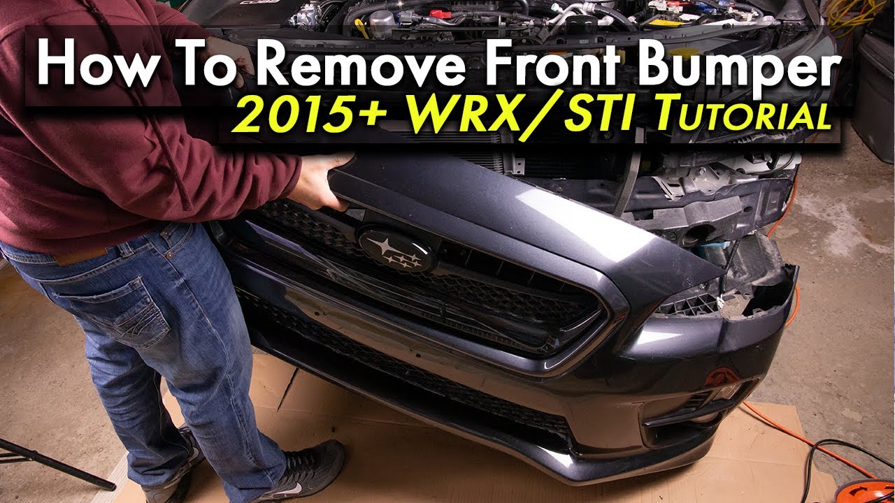 Как снять передний бампер WRX 2015+