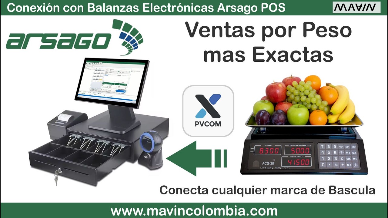 ARSAGO POS Punto de Venta conectado con Bascula ACS-30 (Venta Productos  a Granel) SETUP Y PRUEBAS