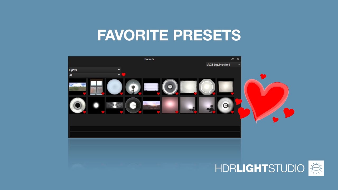 PRESETS | 8. HDR Light Studio: Favorite Presets