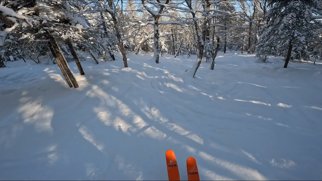 Ski hors-piste à la Montagne Noire (Saint-Donat) Janvier 2022