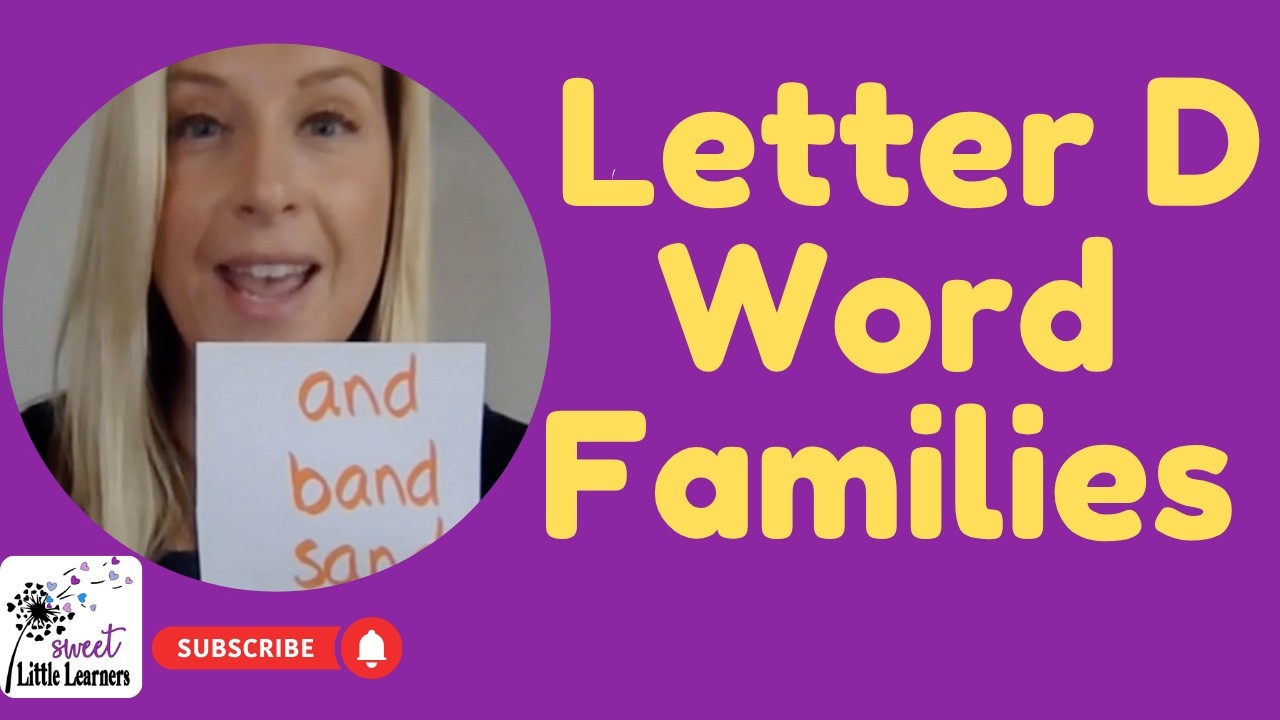 Letter D Phonics Lesson | Word Families & Kindergarten Activities