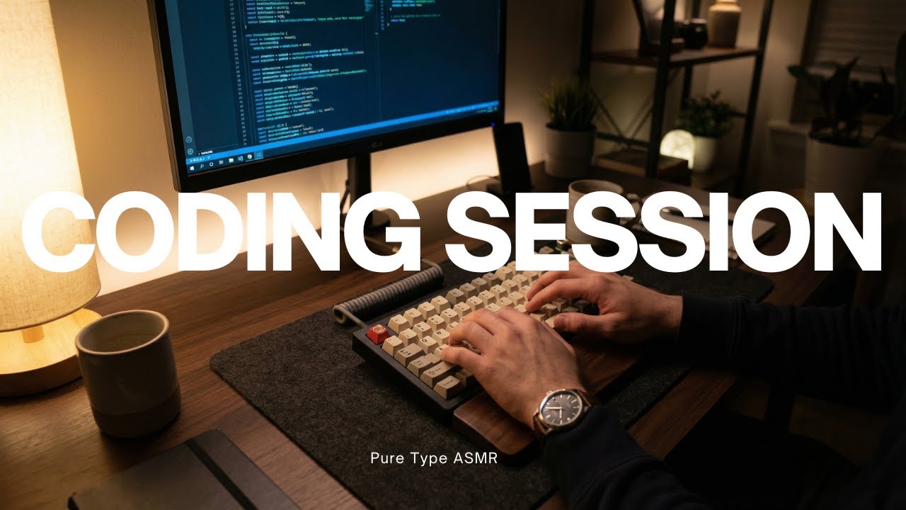 Late Night Coding ASMR | Soft Mechanical Keyboard Typing Sounds for Deep Focus