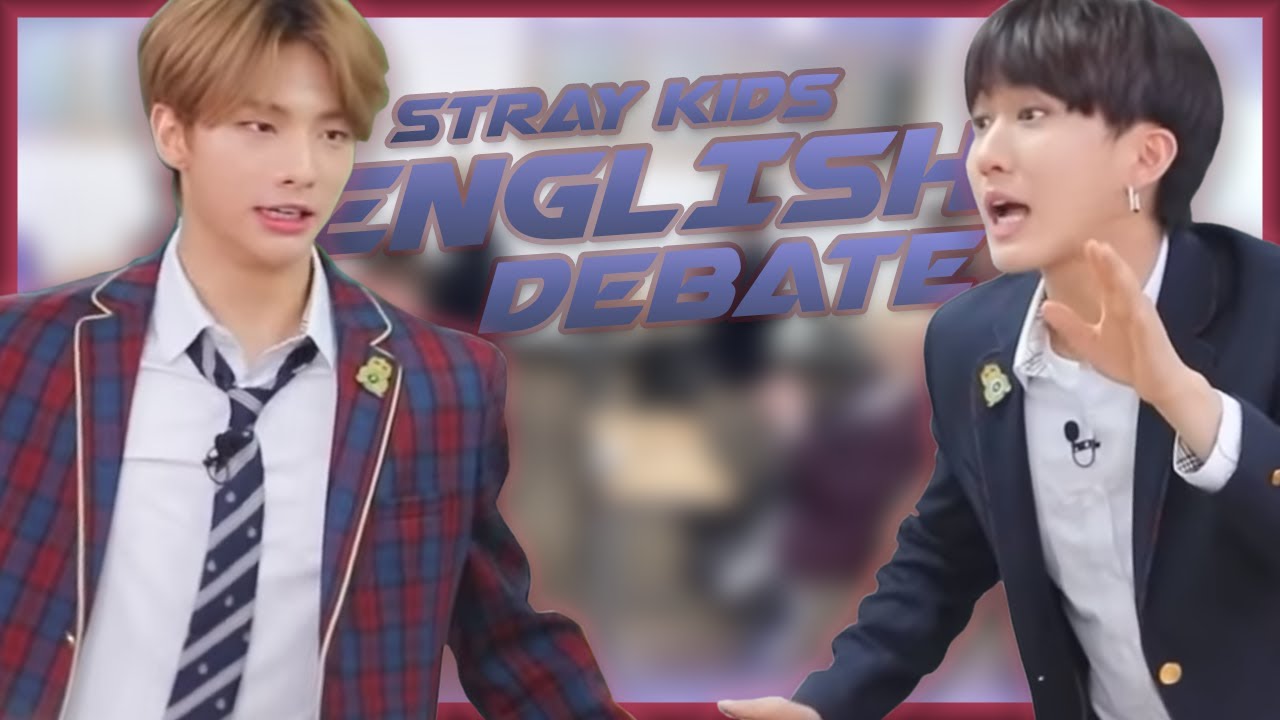 KPOP NOOBS REACT TO STRAY KIDS' MILDLY ACCURATE ENGLISH DEBATE