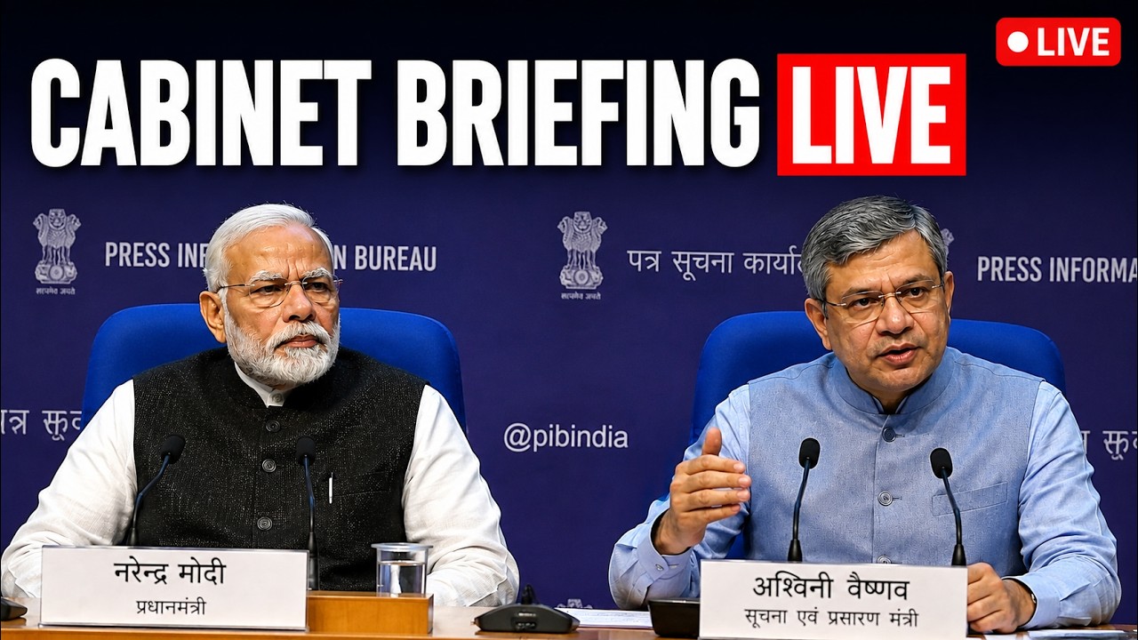LIVE: Union Cabinet Briefing | Key Government Decisions Announced | Ashwini Vaishnaw
