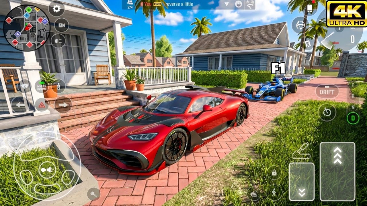 F1 Car & Mercedes-AMG ONE - Car Parking Driving School Gameplay | 4K Ultra Graphics