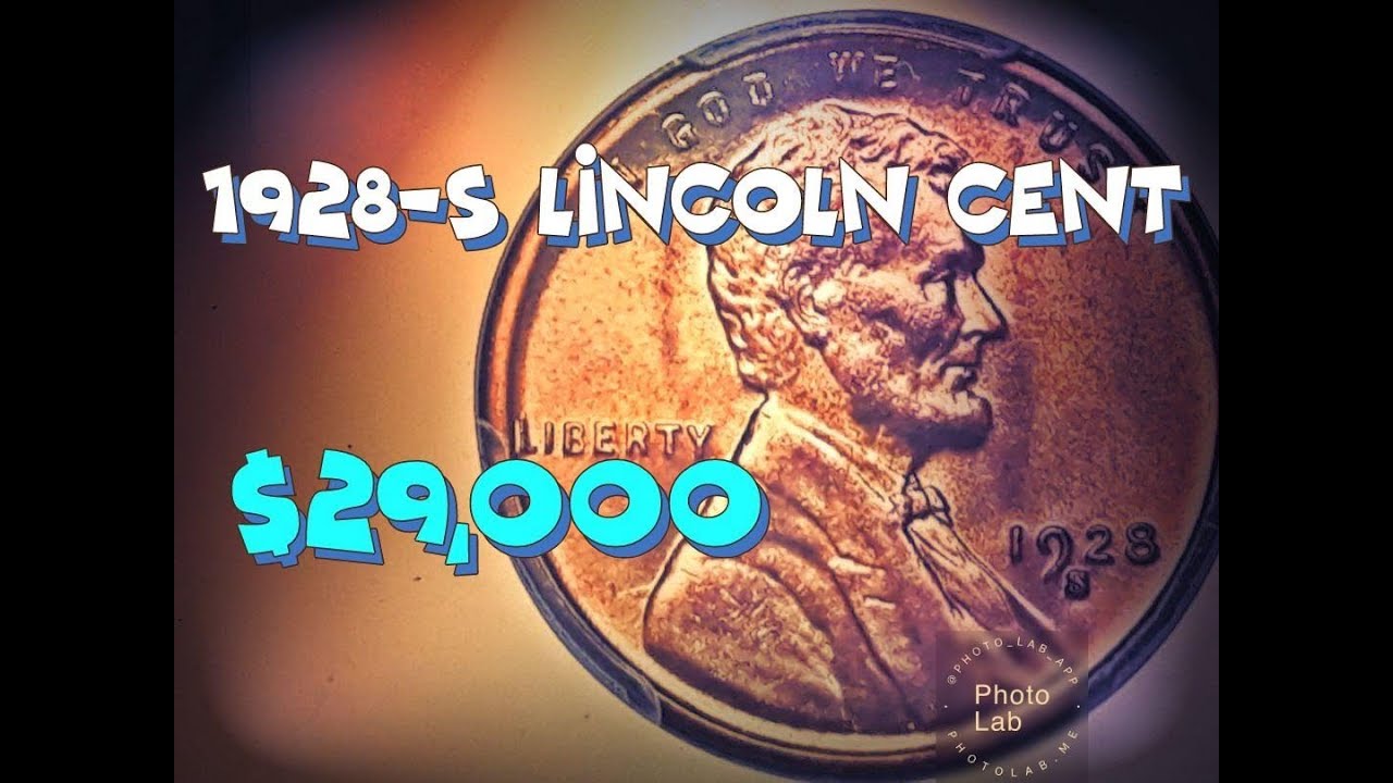 . (s) 1928 S Lincoln Cent  $29,000. ¿Acuñamiento de Ceca Pequeña o Grande?