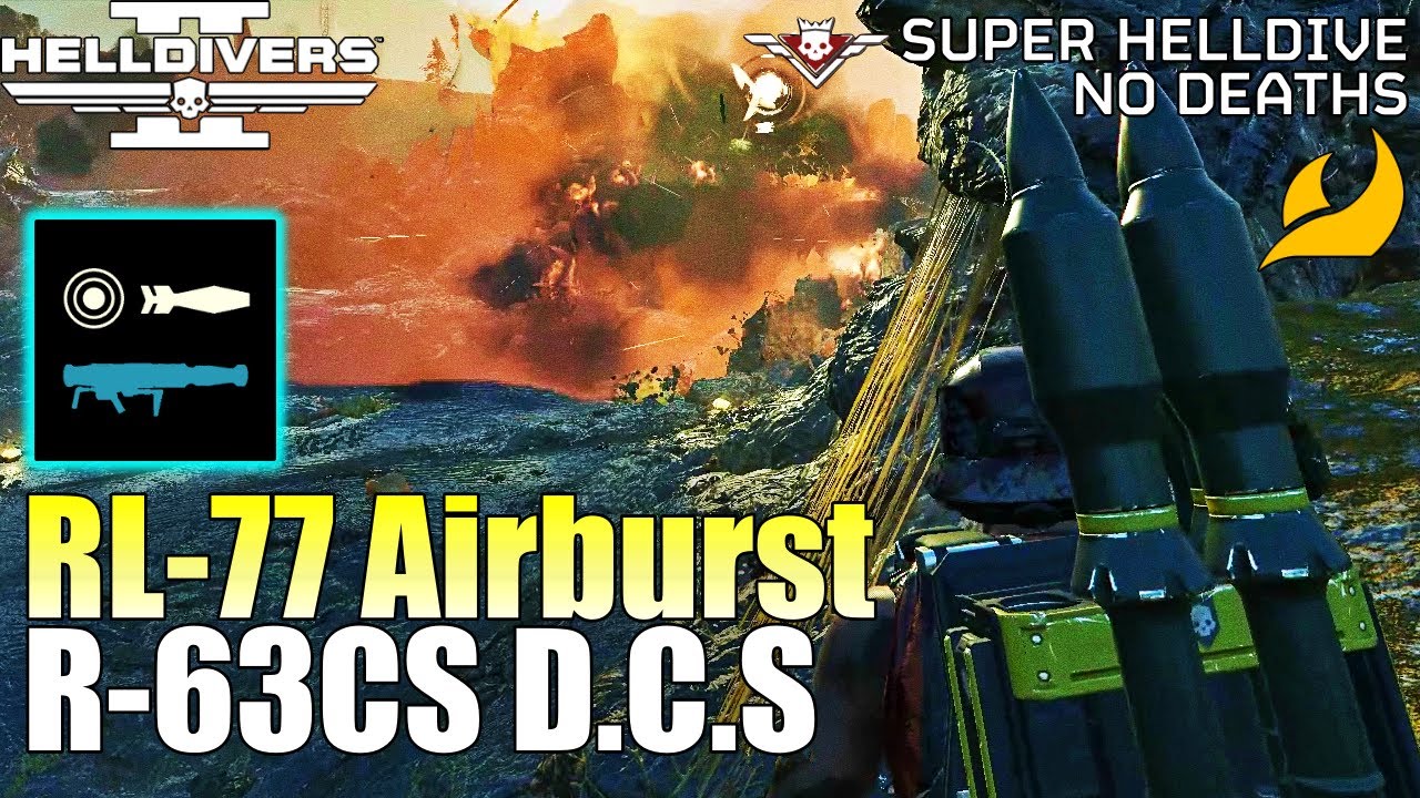 Helldivers 2 - Airburst Rocket Launcher & DCS Gameplay on Super Helldive (No commentary, No deaths)