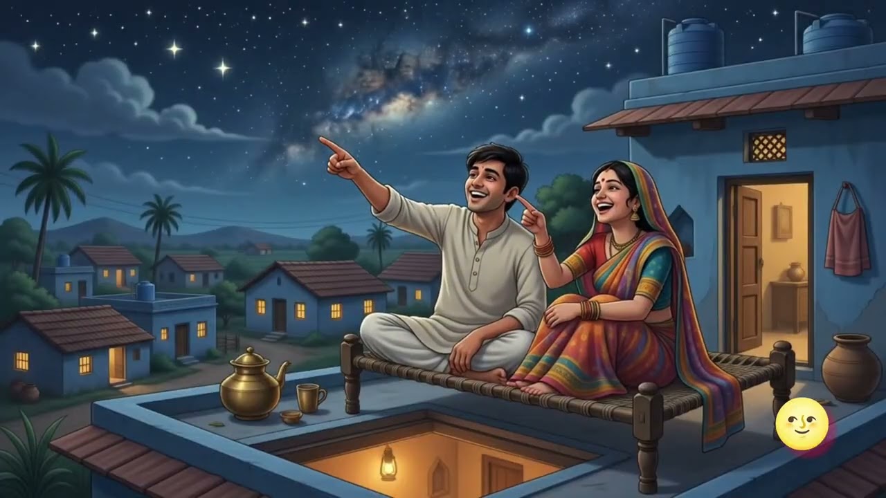 The Magic of Indian Village Nights 🌙✨ | Ghibli Style AI Animation