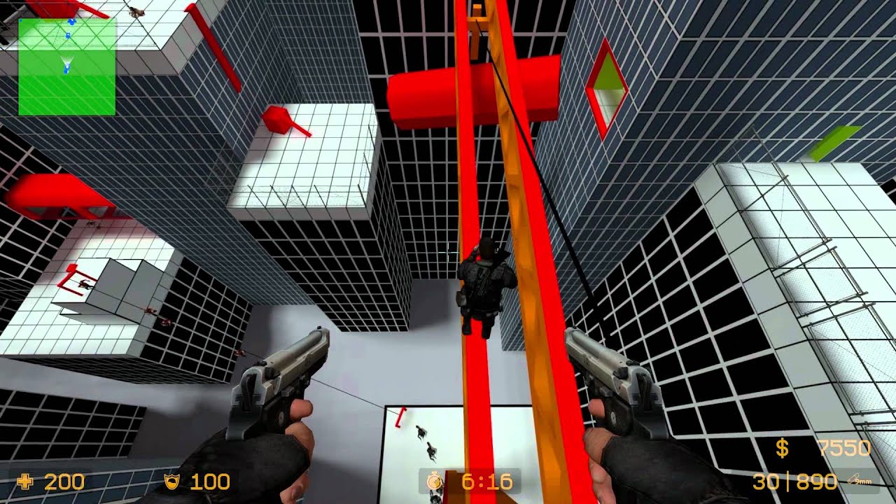 CSS: Zombie Escape - ZE_MIRROR'S_EDGE_PF_A [Level = Easy] (1080p)