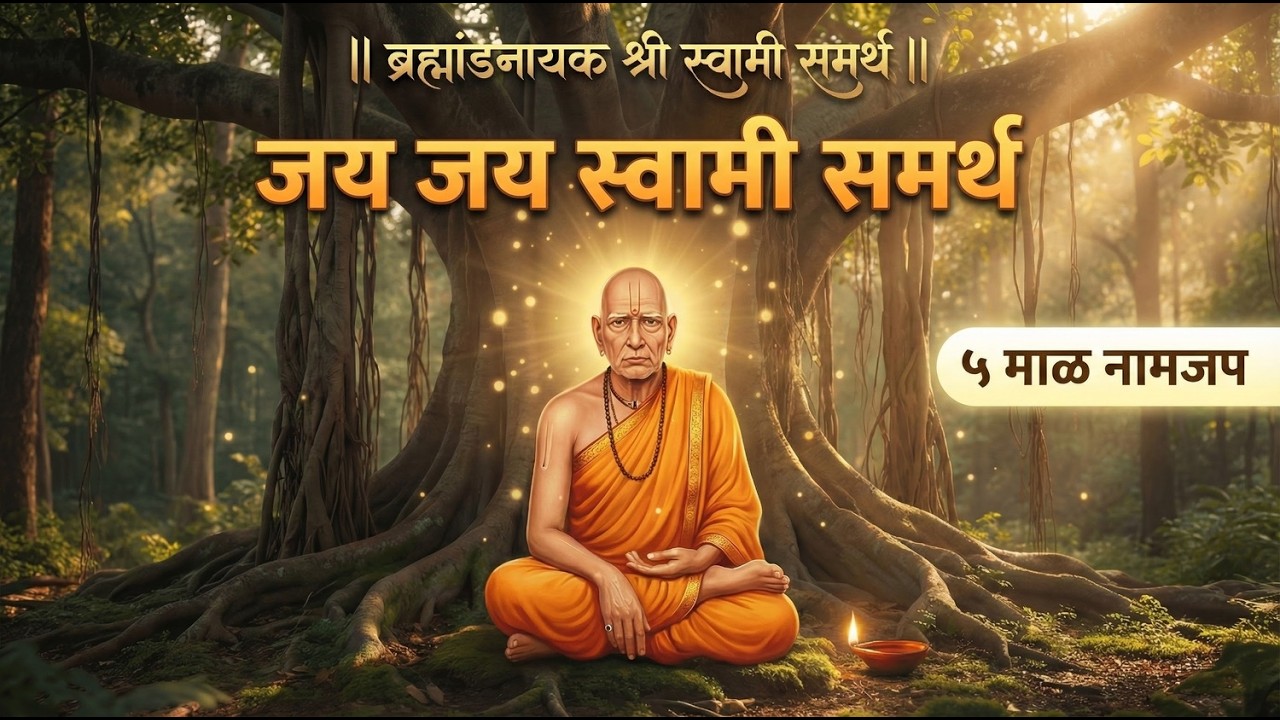 श्री स्वामी समर्थ जप | जय जय स्वामी समर्थ | शांततेसाठी शक्तिशाली जप | ५ माळ