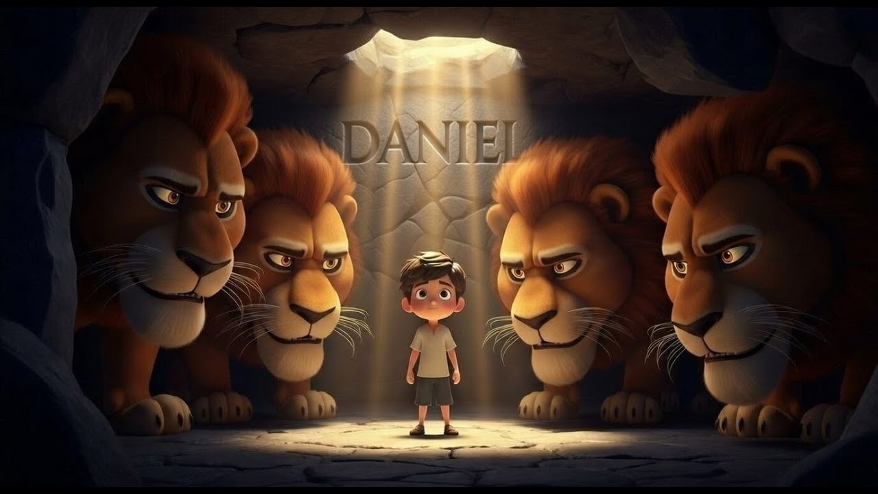 Daniel na Cova dos Leões 🦁🎵 | Música Infantil Bíblica