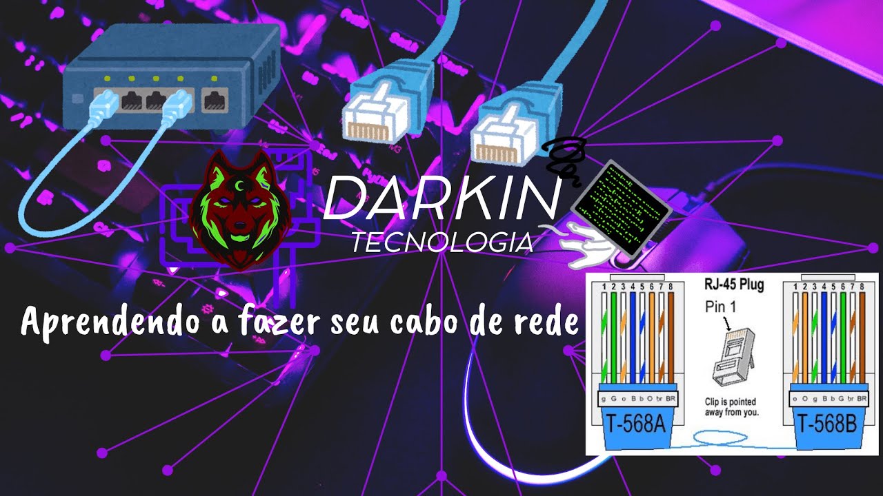 Como montar seu cabo de rede padrãoT568A (Tipo A)