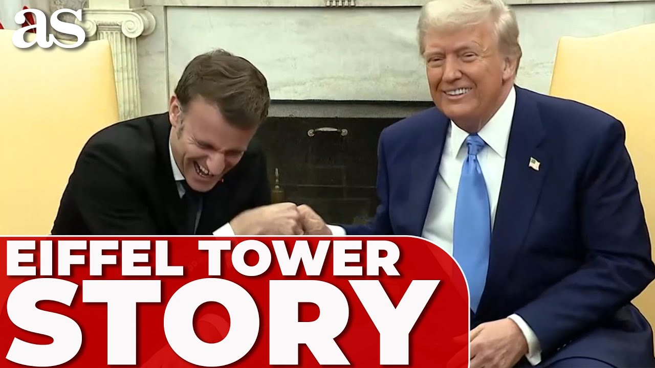 TRUMP reveals a HILARIOUS MACRON story over EIFFEL TOWER dinner