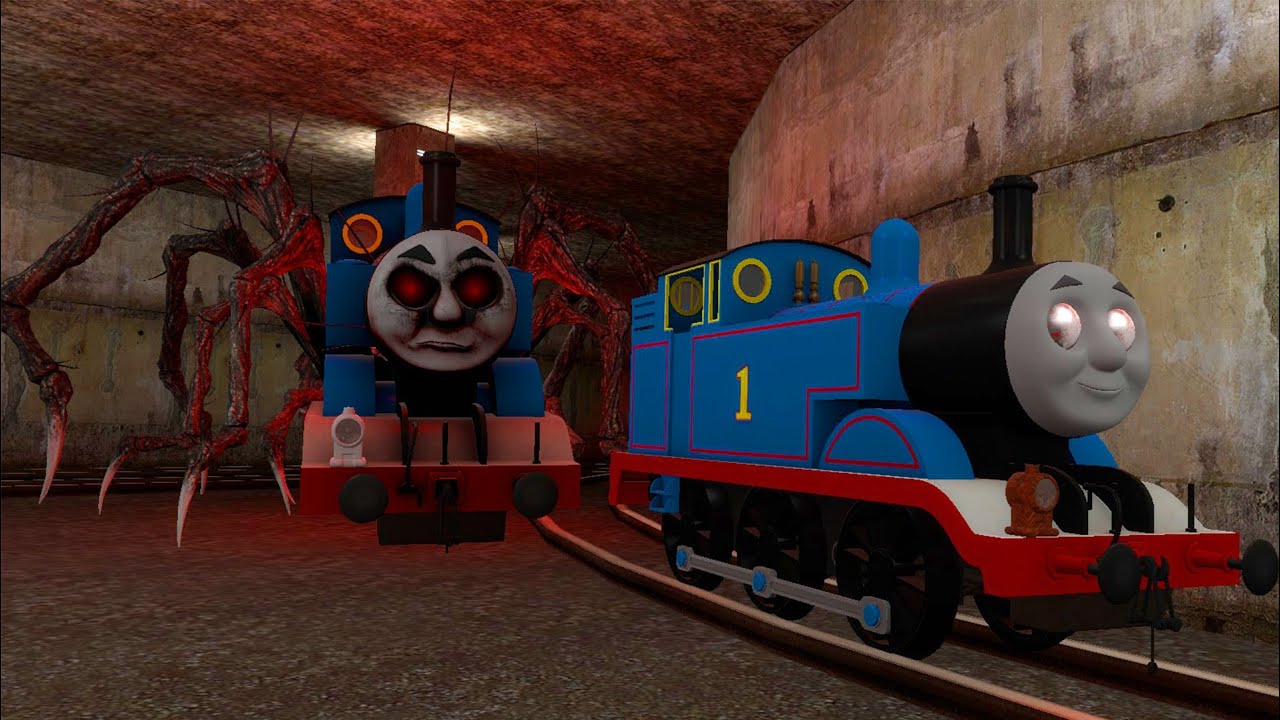 Building a Thomas Train Chased By Cursed Thomas Eater,TV Eater,Car Eater in Garry's Mod