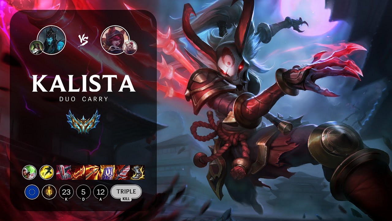 Kalista ADC vs Xayah - EUW Challenger Patch 13.5