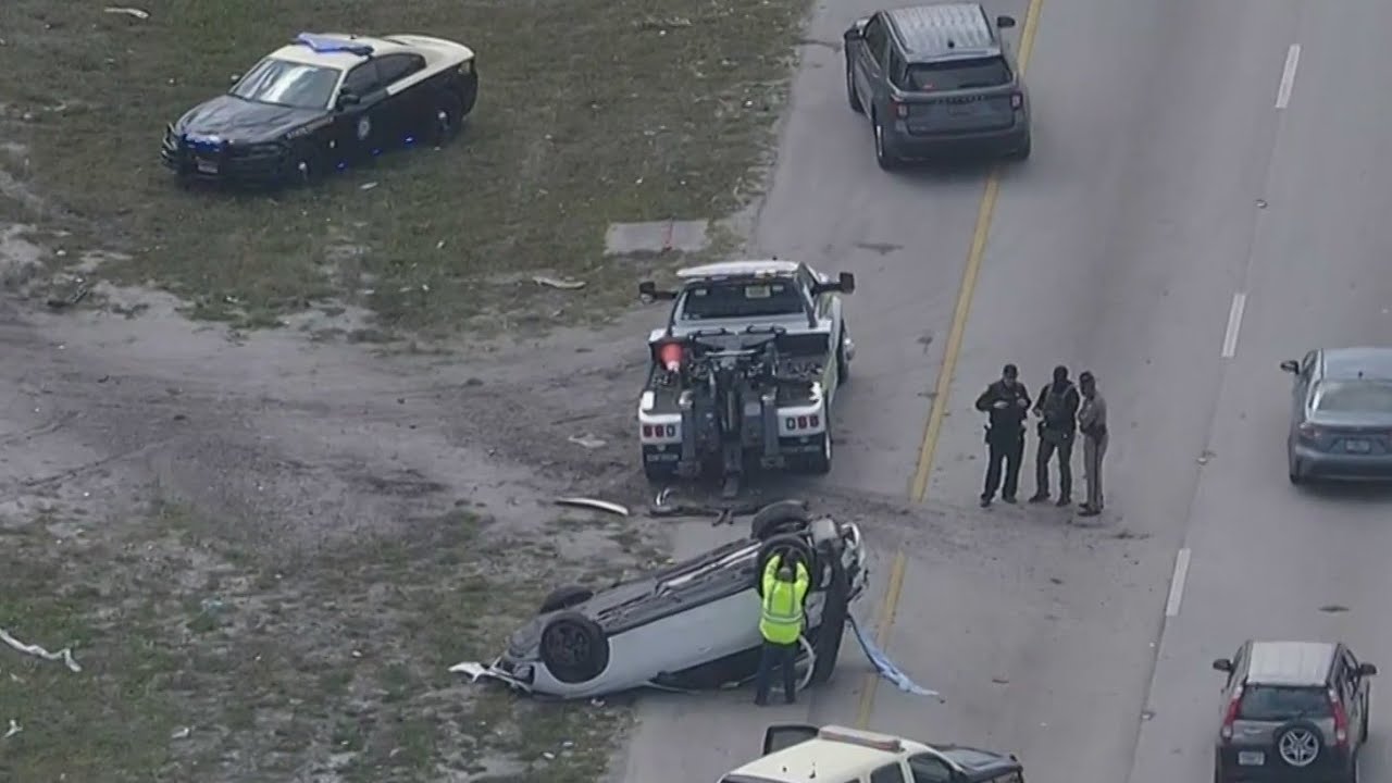 FHP searching for driver after pursuit, crash in Broward