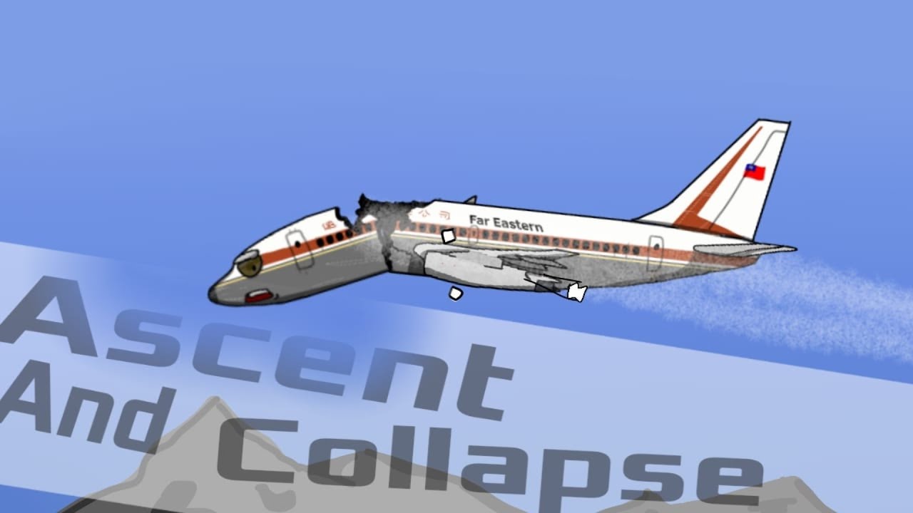Far Eastern Air Transport Flight 103 crash animation Ascent And Collapse