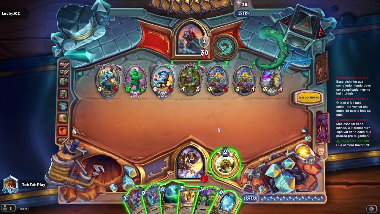 Hearthstone: dia de avançar na rankeada!  Roxinha: TuhTahPlay