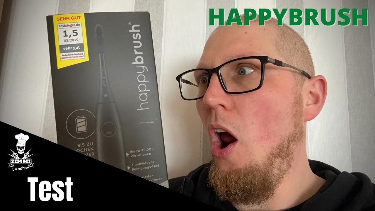 HAPPYBRUSH Elektrische Schall-Zahnb&uuml;rste VIBE 3 im Test
