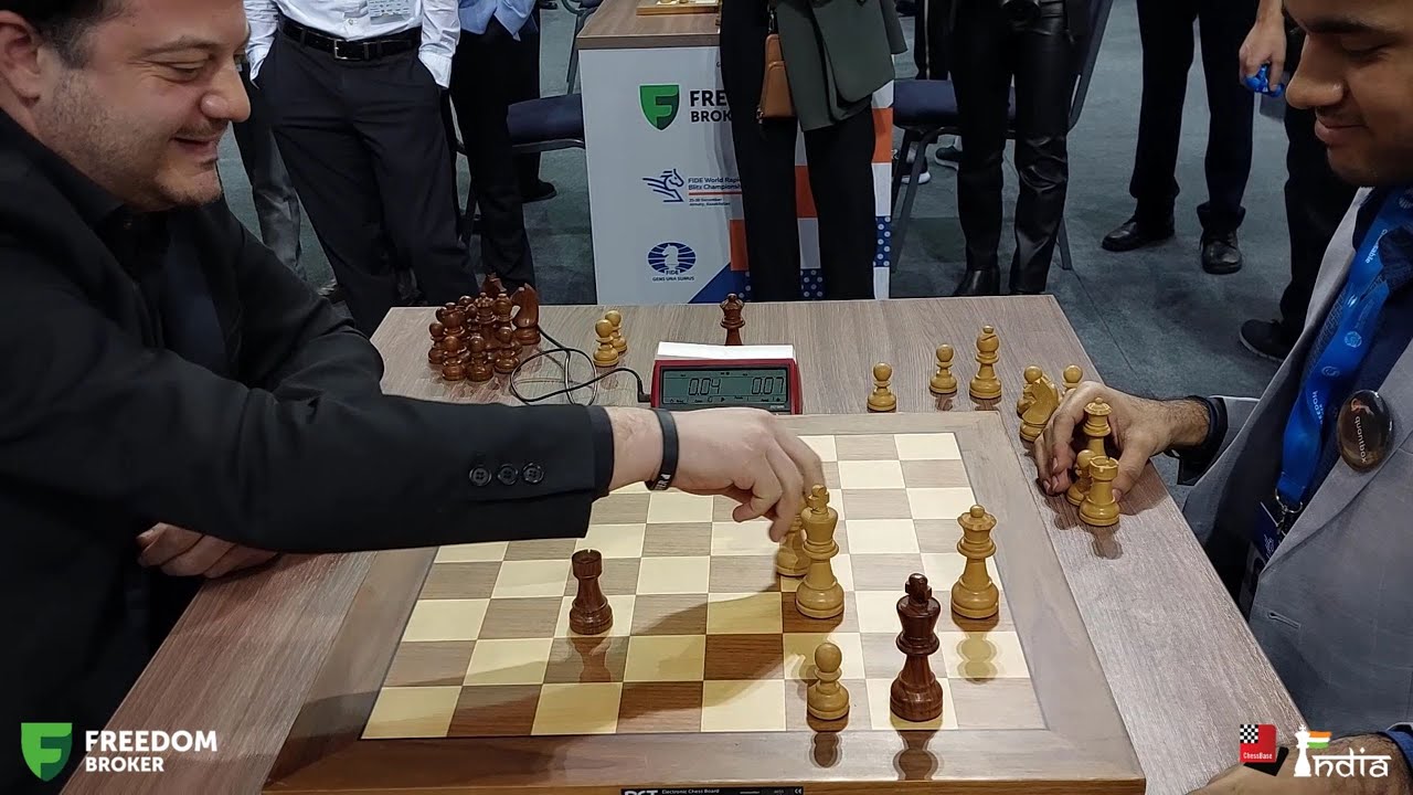 Unbelievable stalemate finish | Levan Pantsulaia vs Arjun Erigaisi | World Blitz 2022