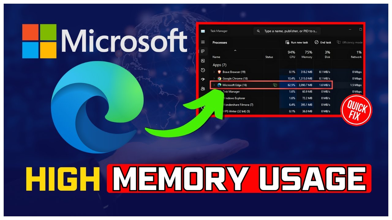 How to Fix Microsoft Edge HIGH MEMORY USAGE on Windows 11 || FIX Microsoft&nbsp;Edge&nbsp;MEMORY LEAK [3 TIPS]