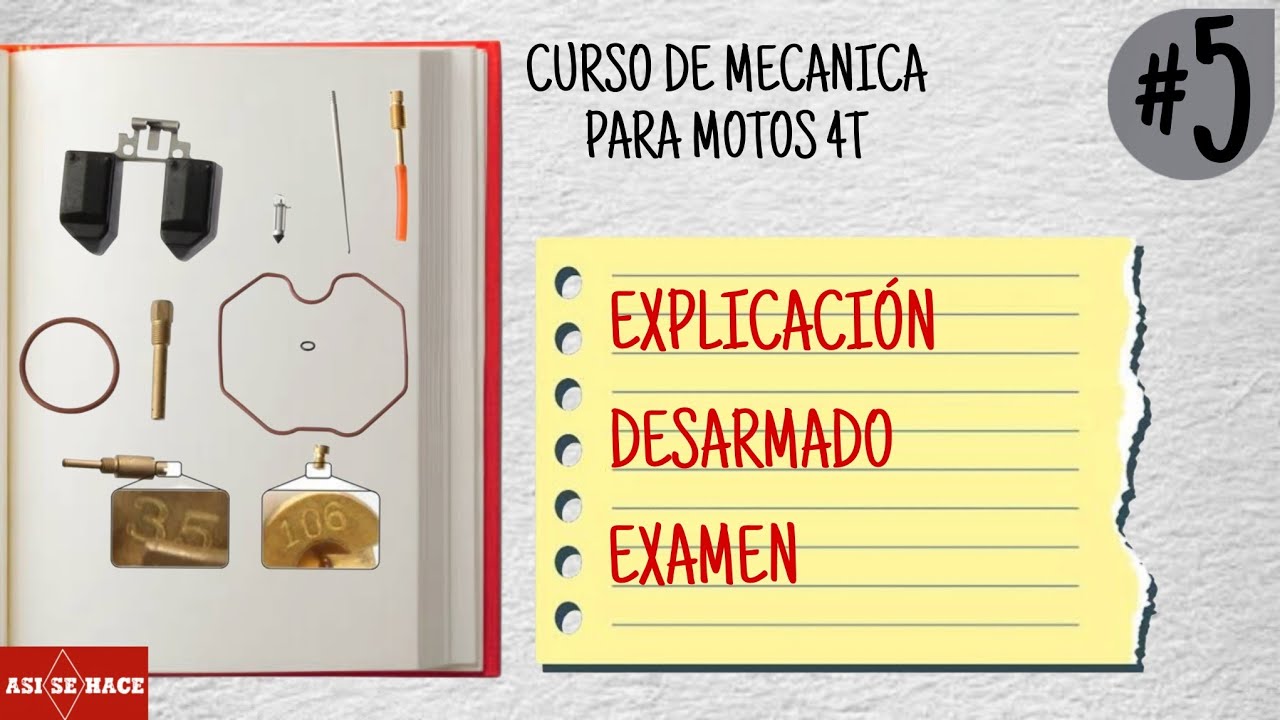 Curso De Mecánica Para Motos   | MANTENIMIENTO AL CARBURADOR |