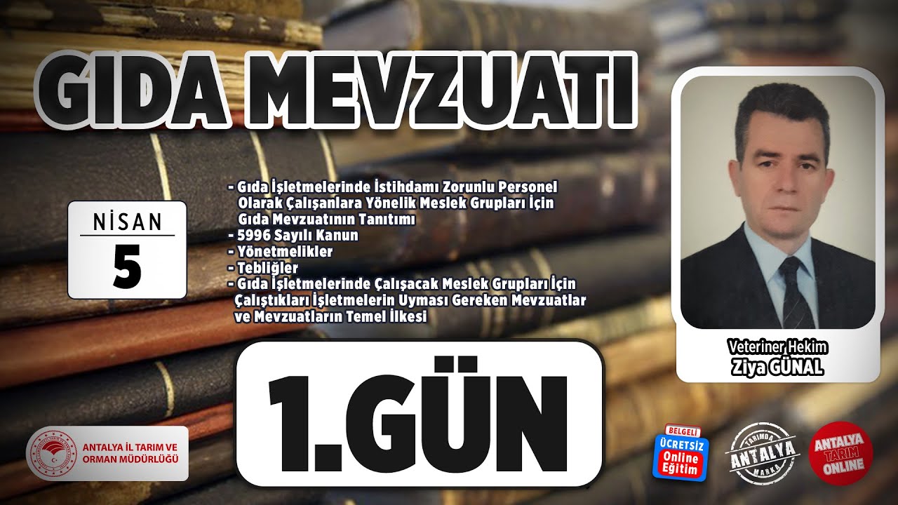 Gıda Mevzuatı 1.Gün