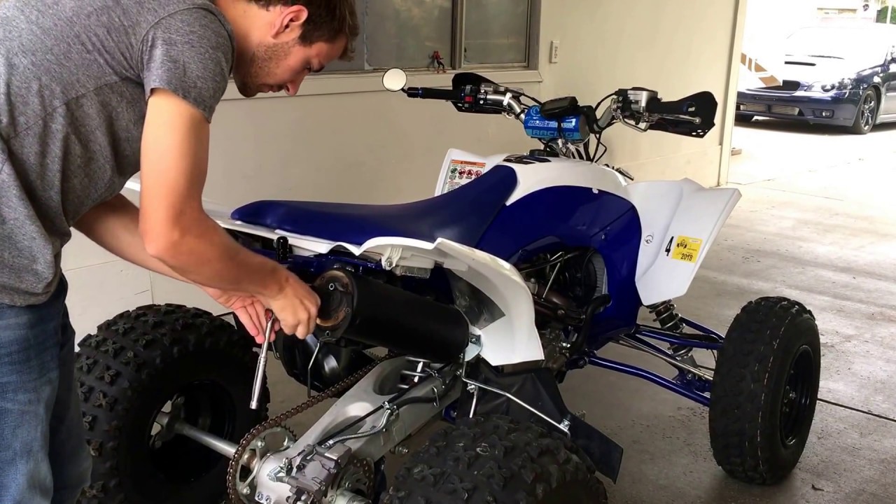 Removing the spark arrestor from a yfz450r