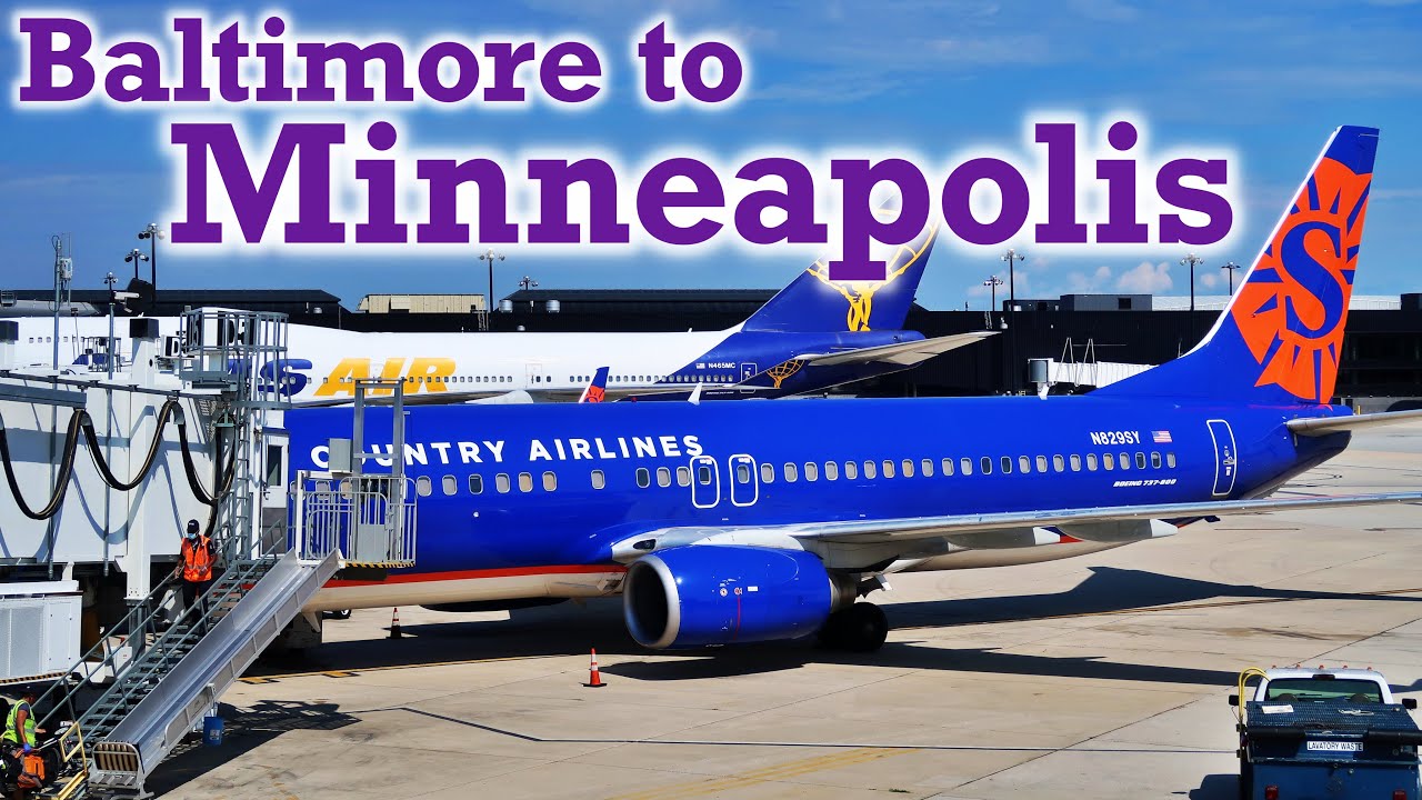 Full Flight: Sun Country Airlines B737-800 Baltimore to Minneapolis (BWI-MSP)