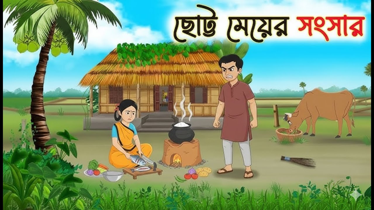 অসহায় মেয়ের সংসার 😢 | হৃদয় কাঁপানো বাস্তব বাংলা গল্প | Emotional Bangla Cartoon Story