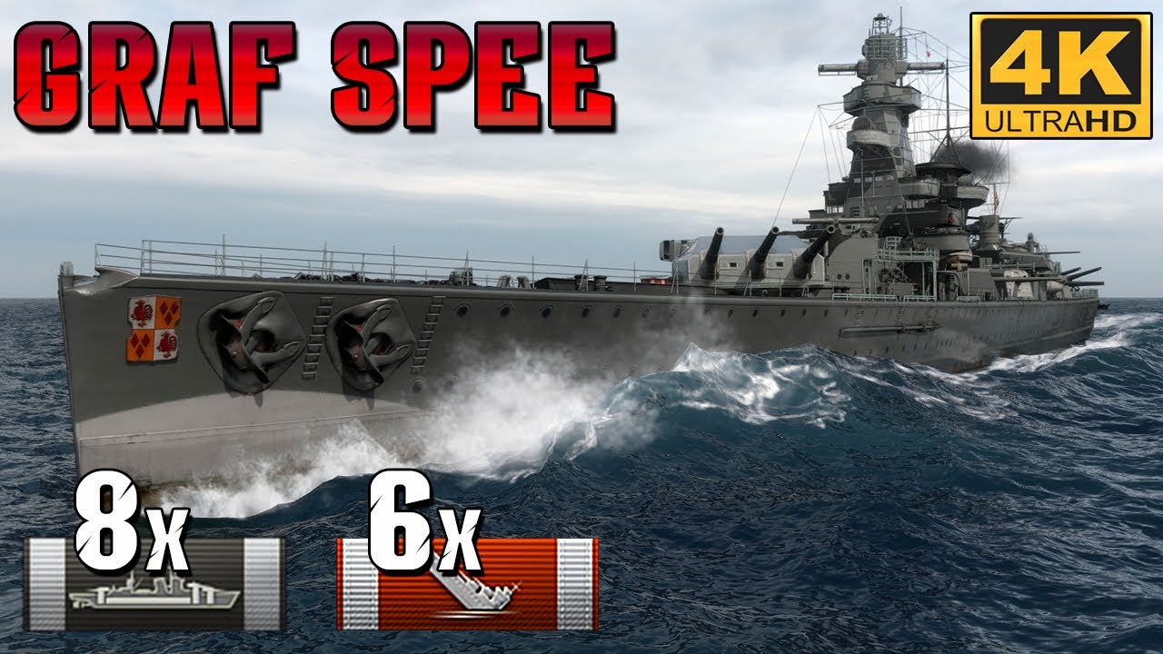 Destroying the Opposition ⚔️: Graf Spee’s Brutal Citadel Hits
