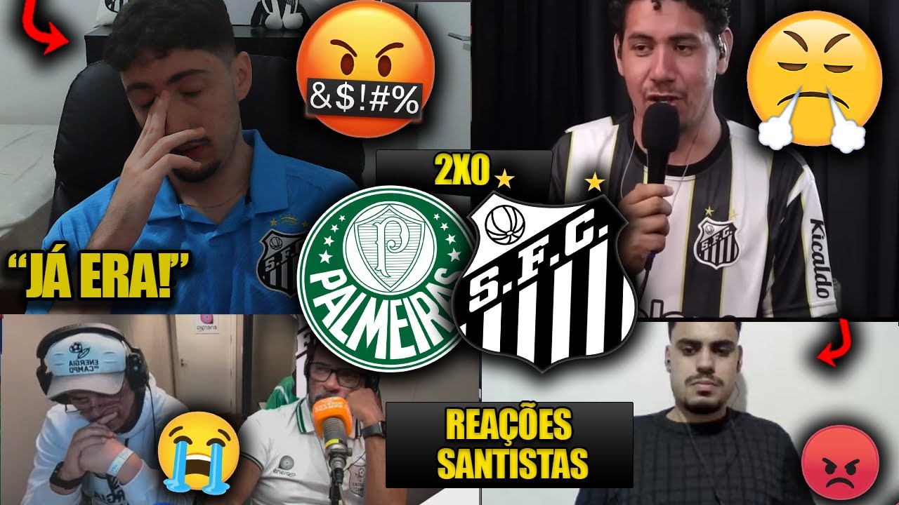 REA&Ccedil;&Otilde;ES dos SANTISTAS - PALMEIRAS 2X0 SANTOS - BRASILEIR&Atilde;O 2025 - REACT VAMOS RIR DO PEIXE!