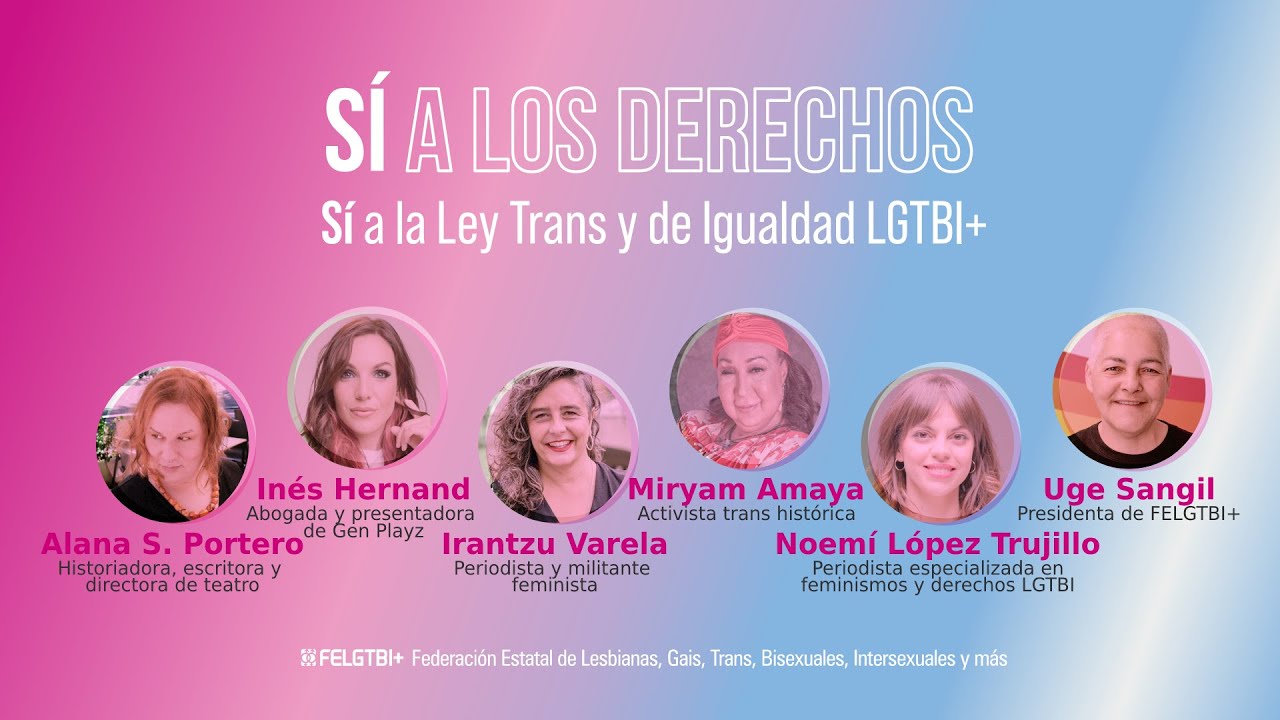 Mujeres en favor de la Ley Trans y de Igualdad LGTBI+