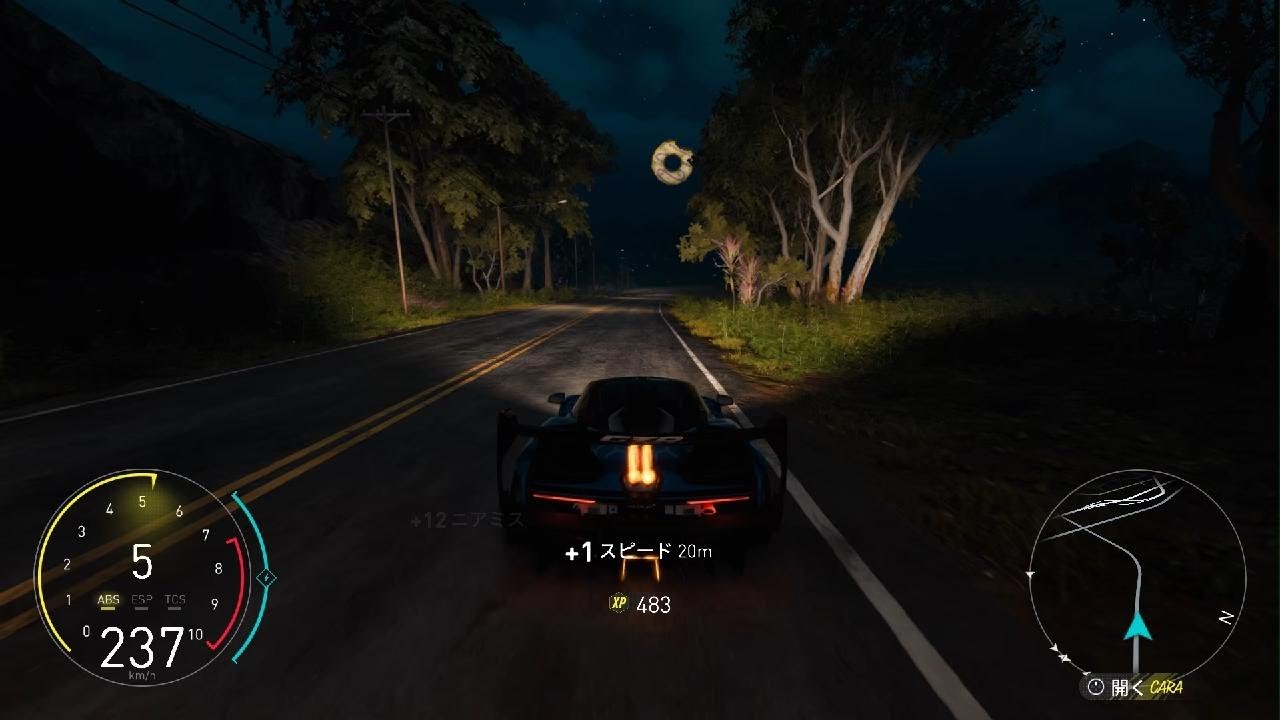 ザ クルー：モーターフェス　夜の街とレースカー