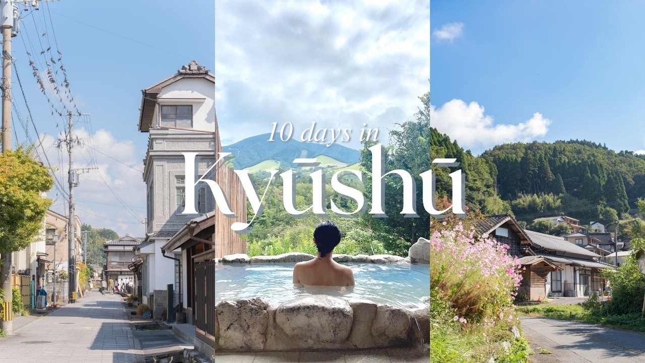 【Relaxing Japan Vlog】10 Days in Kyushu | ♨️ Onsen & Slow Travel 🌿 (日本語字幕あり)
