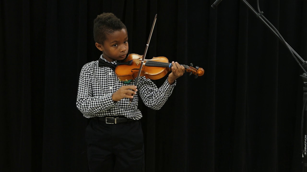 Bach, Minuet No  2, Aaron Edington, violin, Sycamore Strings Academy Fall 2018 Recital
