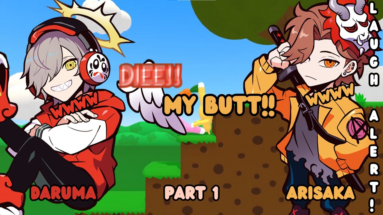 [ENG SUB] Part 1, Daruma & Arisaka are competing for carrot so much, they can't move forward at all!