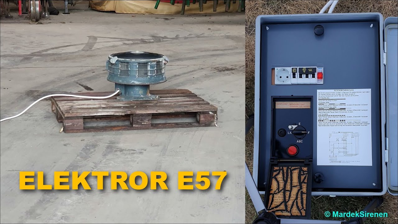 Sirenenprobe Elektror E57 mit HSG | Signal: Feueralarm