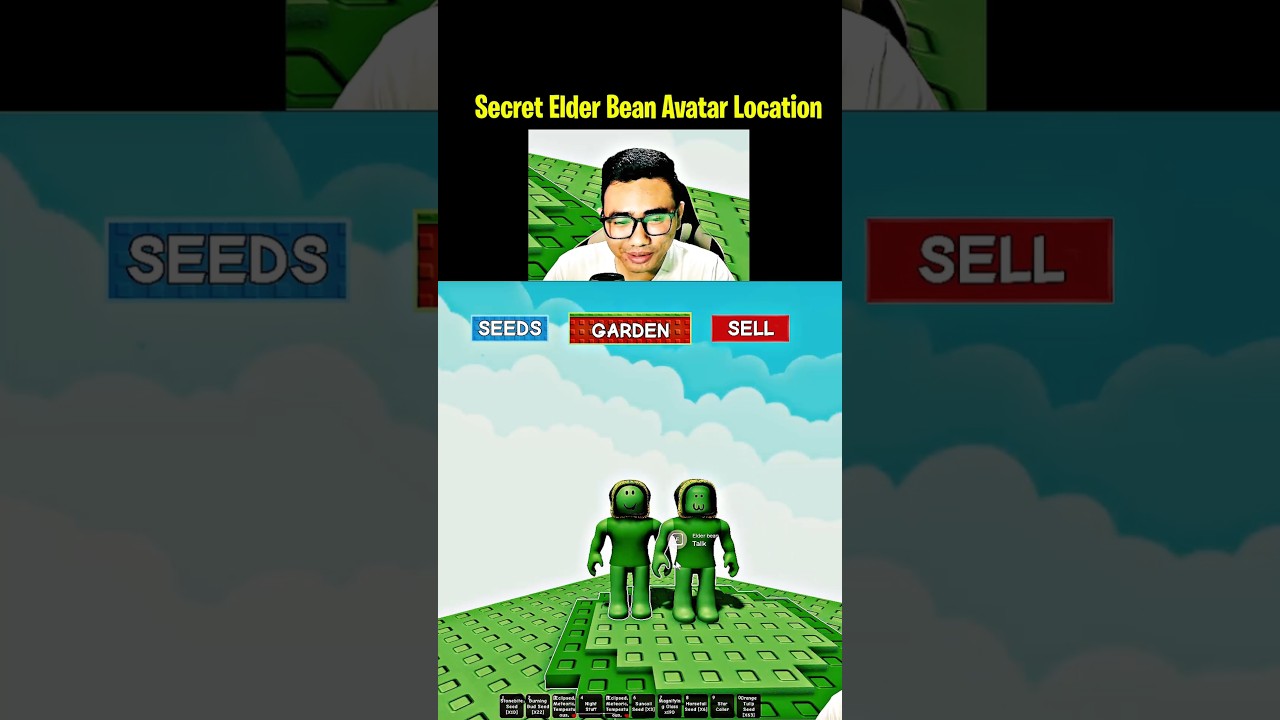 ONLY 0,00000001% Know Secret Elder Bean Free Avatar Sammy vs Jandel 😱 #roblox #growagarden