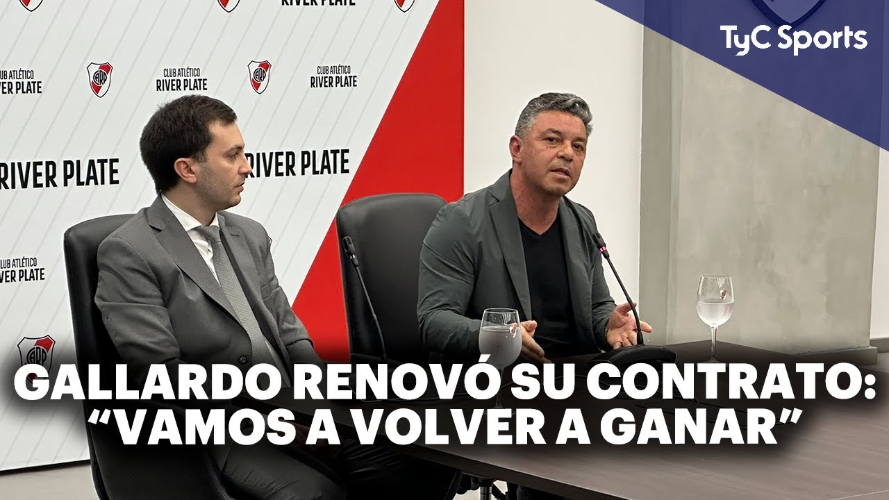 RIVER ANUNCIÓ LA RENOVACIÓN DE GALLARDO - CONFERENCIA DE PRENSA