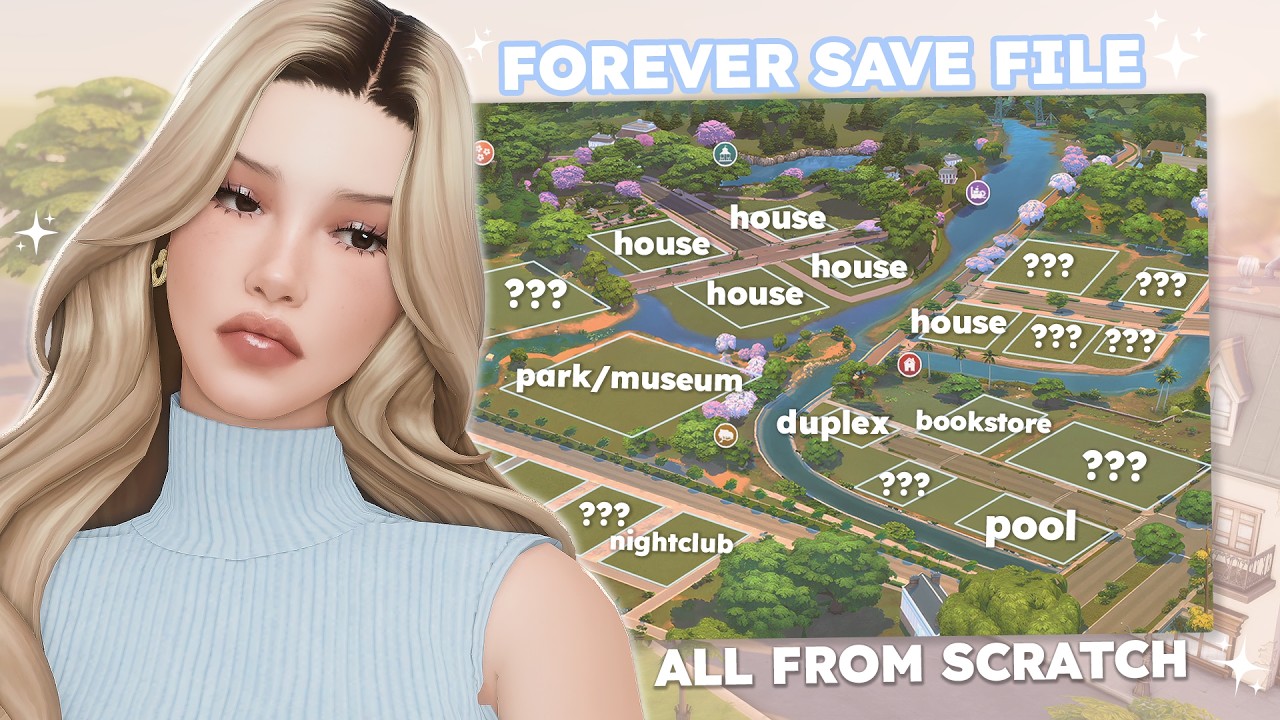 Создаю своё вечное сохранение в The Sims 4 с нуля ♡