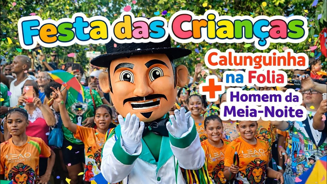 Festa das Crianças em Olinda com o Calunguinha Na Folia + Homem Da Meia-Noite. 17/01/2026  