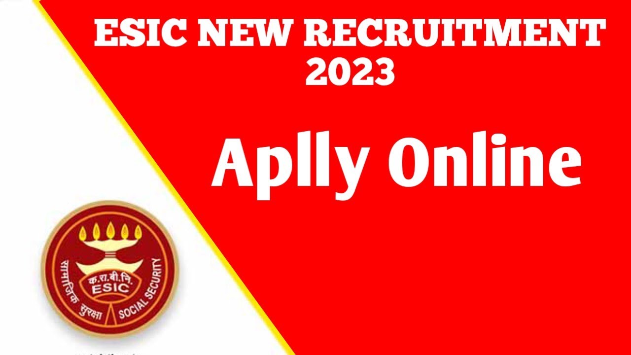 ESIC MTS NEW RECRUITMENT 2023/Apply now.