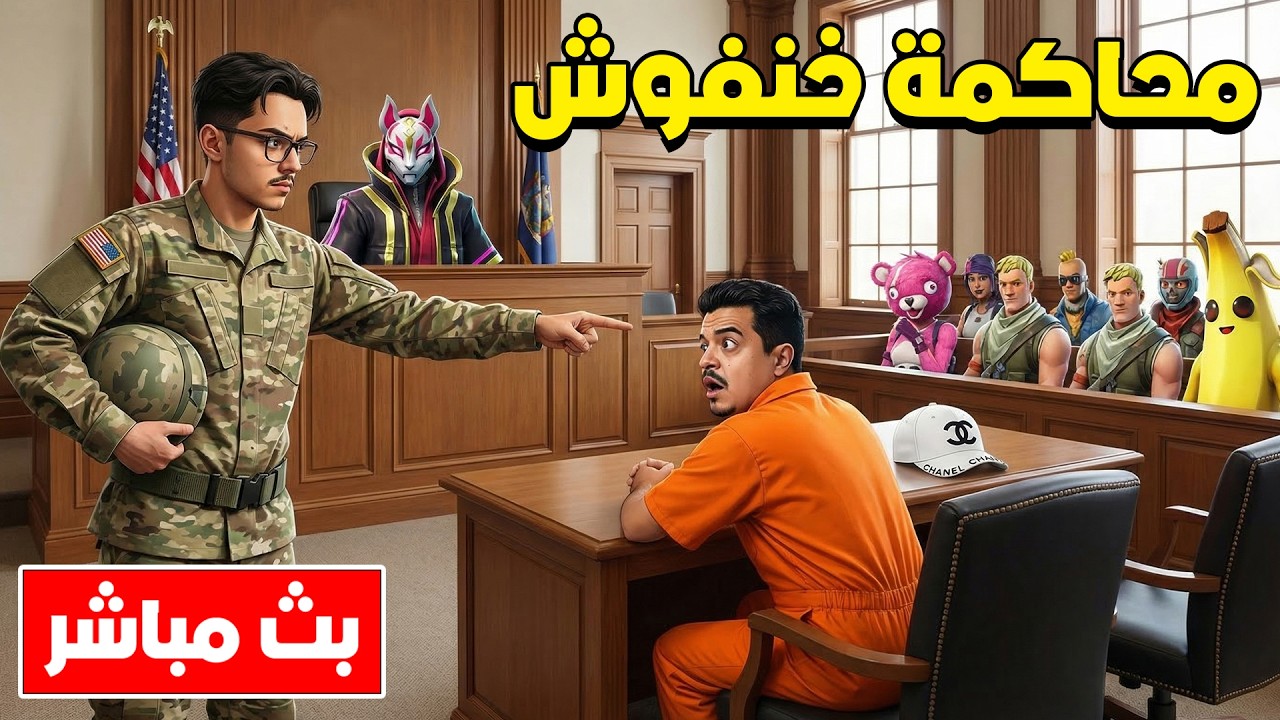 فورتنايت بث مباشر محاكمة خنفوش في مدينة ريسبكت تاون🔥