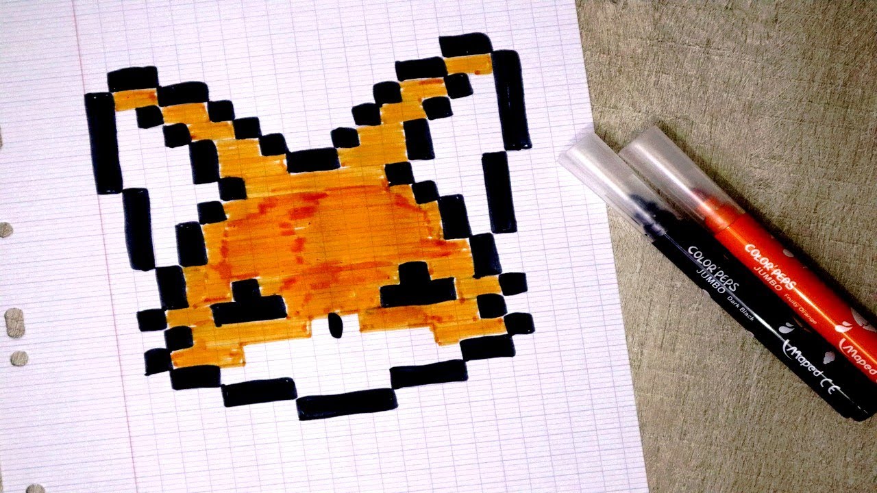 Renard en PIXEL ART facile !