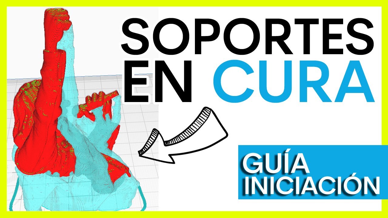 ▶️ Cómo colocar soportes en Cura ✅PASO A PASO✅