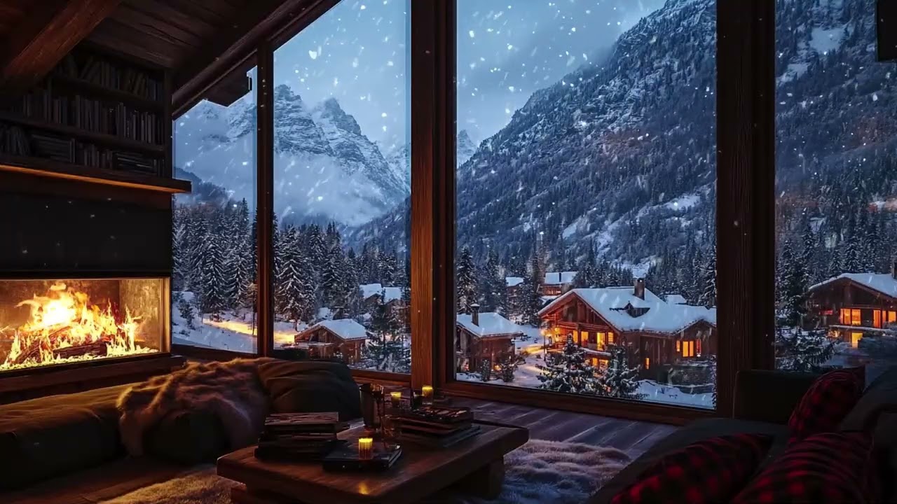 Subzero Night Cabin ASMR | Fireplace Textures for Emotional Rest and Deep Sleep Healing Therapy Now